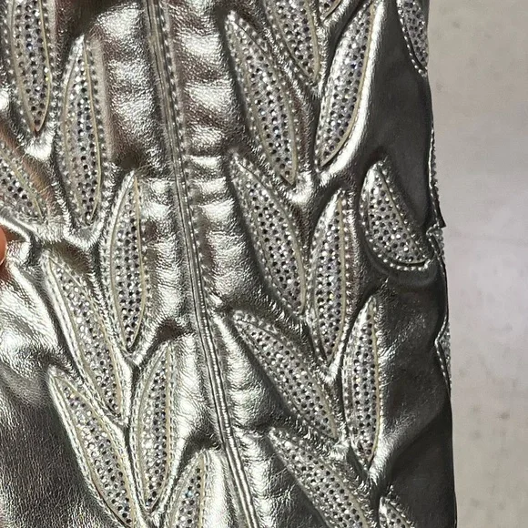 NWT ⚜️💎⚜️ Steve Madden Kinzee Rhinestone Stiletto Western Tall Dress Boots - Picture 9 of 9